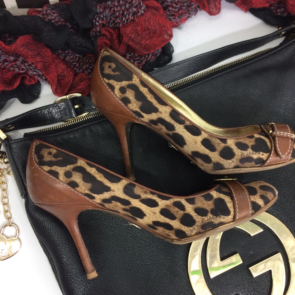 💄👜🔥Dolce & Gabbana Leopard Vero Cucio heels!